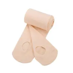 バレエタイツ 穴あき 穴あり タイツ 子供 大人 ピンクベージュXLサイズ 1足