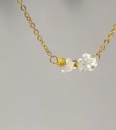 1802 前向きなエネルギーを取り込む✨ 水晶さざれネックレス ハンドメイド