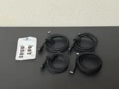 CIOマグネットUSB-Cケーブル＆アダプタ 6点セット 100W対応 ブラック