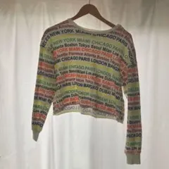 長袖 Forever21 ロンT トレーナー カットソー ショート丈フォーエバー