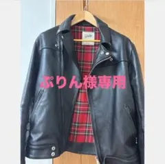 ☆ぷりん様専用☆ 666 ブラックライダースジャケット 本革/サイズ38のサムネイル