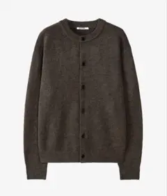 新品 EXCONTAINER Round Neck Cardigan ブラウン
