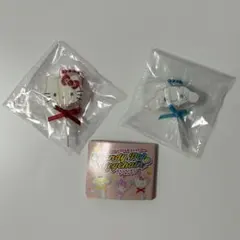 サンリオキャラクターズ キャンディポップキーホルダー　キティ&シナモロール