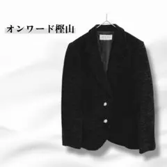 オンワード樫山 レオノーブル 冬用ジャケット 肩パッド入り ウール混 2507