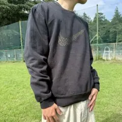 90s NIKE faded big swoosh long T ナス紺 - メルカリ
