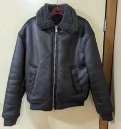 ZARA ダブルフェイスフェイクレザージャケット　M