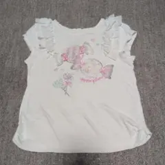 メゾピアノ　キャンディ　フリル　Tシャツ