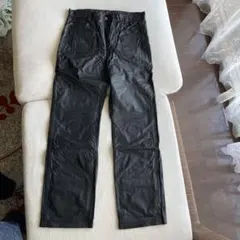 【新品同様】MEN'S TENORAS本革レザーパンツ ブラックのサムネイル