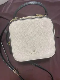 Kate Spade ホワイトレザーショルダーバッグ