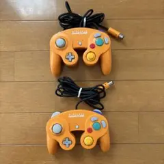 Nintendo ゲームキューブ　コントローラー オレンジ　２個せっと