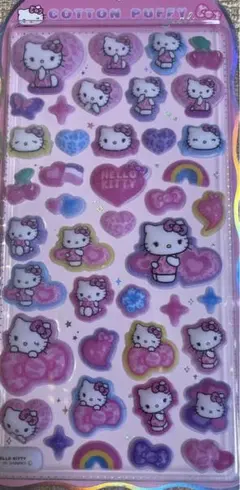 ハローキティ　コットンパフィシール　正規品