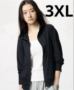 UNIQLOエアリズムUVカットメッシュパーカー　ブラック