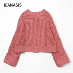 JEANASIS ジーナシス ローゲージ ニット セーター ピンク フリーサイズ