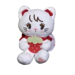 mikko illustrations いちごマスコットぬいぐるみ　ムース