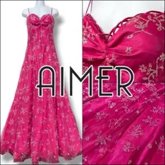 超美品】AIMER カラードレス ピンク 9号 - メルカリ