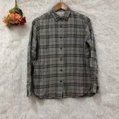 ★無印良品★MUJI ネルシャツ 【M】チェック柄長袖 カジュアル