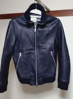 エディフィスのシープスキンレザージャケット ブラック Mサイズ