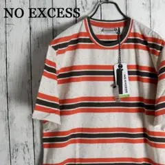 新品タグ付　オランダ　NO EXCESS ノーエクセス ボーダー柄 Tシャツ