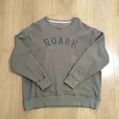 ROARK ロアークリバイバル ロゴプリント クルーネック スウェット