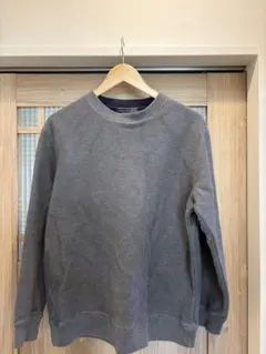 【美品】nano universe グレー クルーネック スウェット