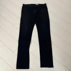 UNIQLOブラックスキニーデニムユニクロメンズズボン秋服冬服ストレート無地