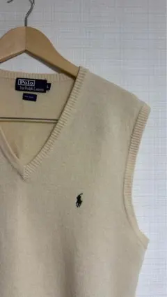 Ralph Laurenラルフローレン　ウール100% ニットポロ　日本製　L