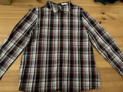 新品　イーハイフン　フリーサイズ　チェック柄シャツ、ブラウスのサムネイル