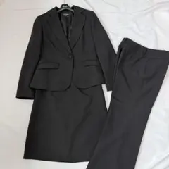 美品 ベルタックス スーツ 3点セット ストライプ 大きめ 15号 洗える