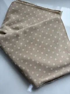 ベージュ ドット柄 ジャージ生地　50×190㎝