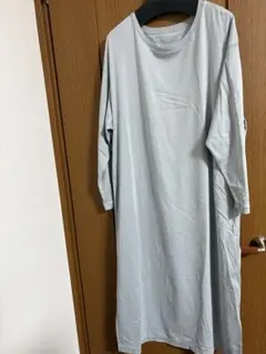 23区　コットン Tシャツ ワンピース スカイブルー系／38