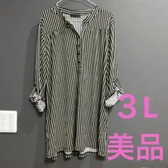 トップス 3L 美品 ブラウン系