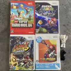 Wii ソフト マリオブラザーズ ギャラクシー ストライカーズ マリオテニス