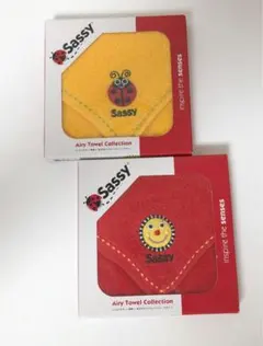 新品 送料無料 サッシー sassy ミニタオル2枚セット SA-6456