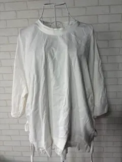 サイドリボン付きトップス XL