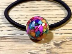 レジンヘアゴム　ハンドメイド　No.1572
