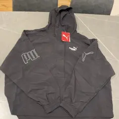 PUMA 防水フード付きウィンドブレーカー Mサイズ ブラック