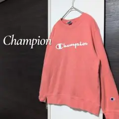 Champion フロントプリント クルーネックラウンドネックトレーナー