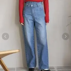 LOWRYS FARM CONEアシメデニムパンツ　Lのサムネイル