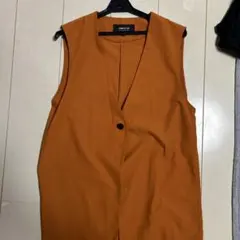 COMME CA ISM ベスト ジレ オレンジ