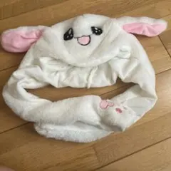 うさぎ 耳が動く 被り物 帽子
