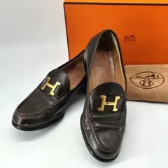 24704✨エルメス コンスタンス ローファー Hロゴ ゴールド金具 箱、袋付きのサムネイル