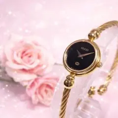 605 稼動 GUCCI 時計 2700.2.L ワイヤー ゴールド バングル - メルカリ