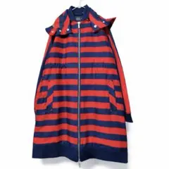 新品タグ付 ARMANI EXCHANGE Aラインコート S 赤紺のサムネイル