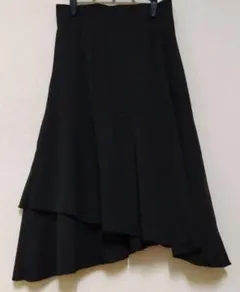 おはぎ様専用「再値下げ」黒レディース・ロングスカート・アシンメトリー・Мサイズ