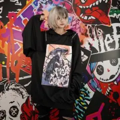 限界値下❗️新品未使用❗️NieR 2WAY猫耳着物袖PARKA《SAMURAI》