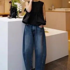 bibiy ビビィ オフショルパフスリーブトップス JOSEPHINE ブラック