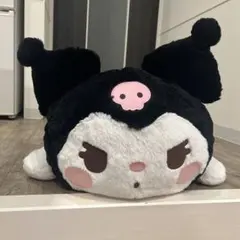 【美品】Sanrioクロミちゃん超BIG寝そべりぬいぐるみ約60cm(タグ付き)