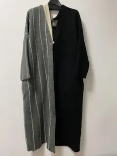 オズモーシス　アシンメトリーロングニットカーディガンのサムネイル
