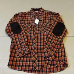 エルボーパッチ シャツ