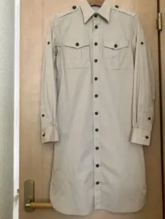 美品　ポロ　ラルフローレン　シャツワンピース　ベージュ　M